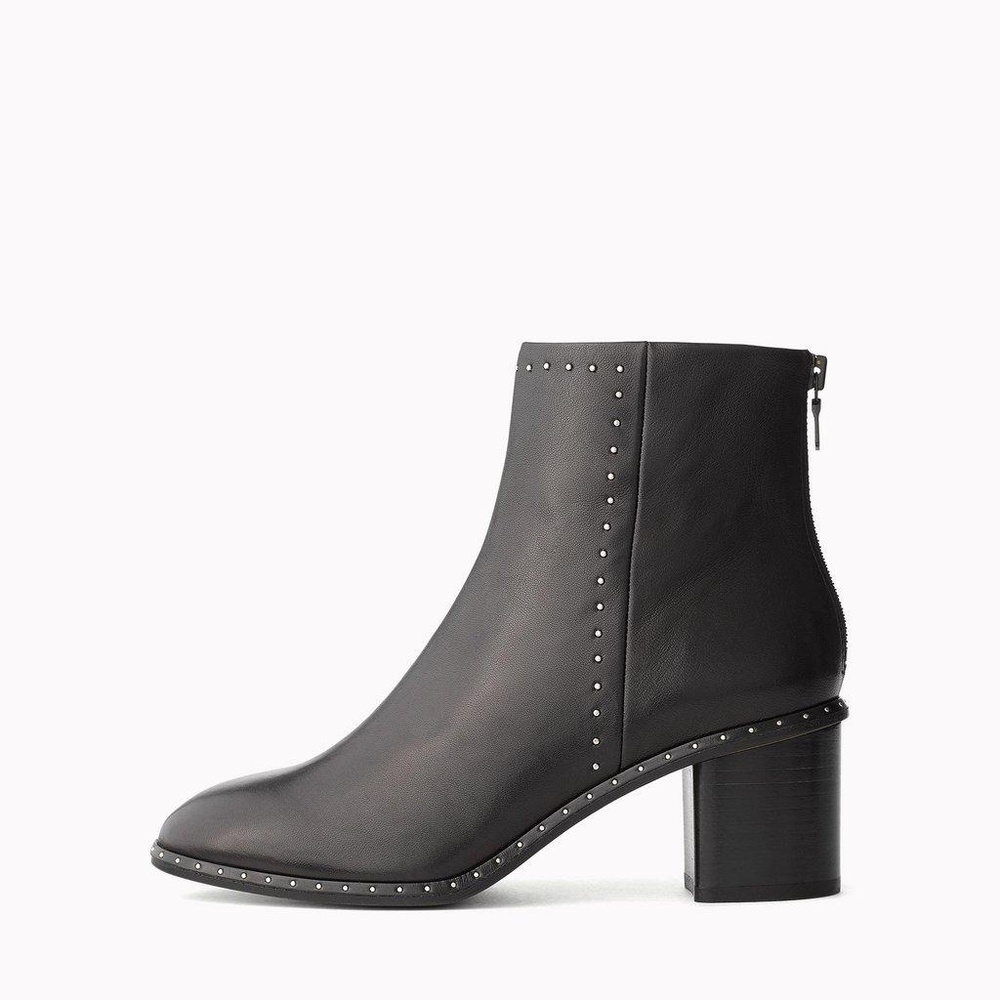 Rag & Bone Willow Leather Ankle Boot With Studs - New heels and soles